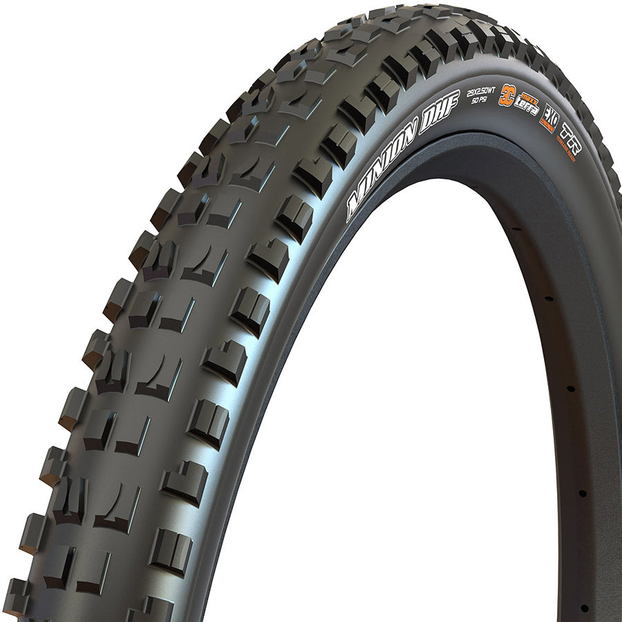 Maxxis, Minion DHF, Mountain Tire, 27.5''x2.60, Folding, Tubeless Ready, Dual, EXO, 60TPI, Black
