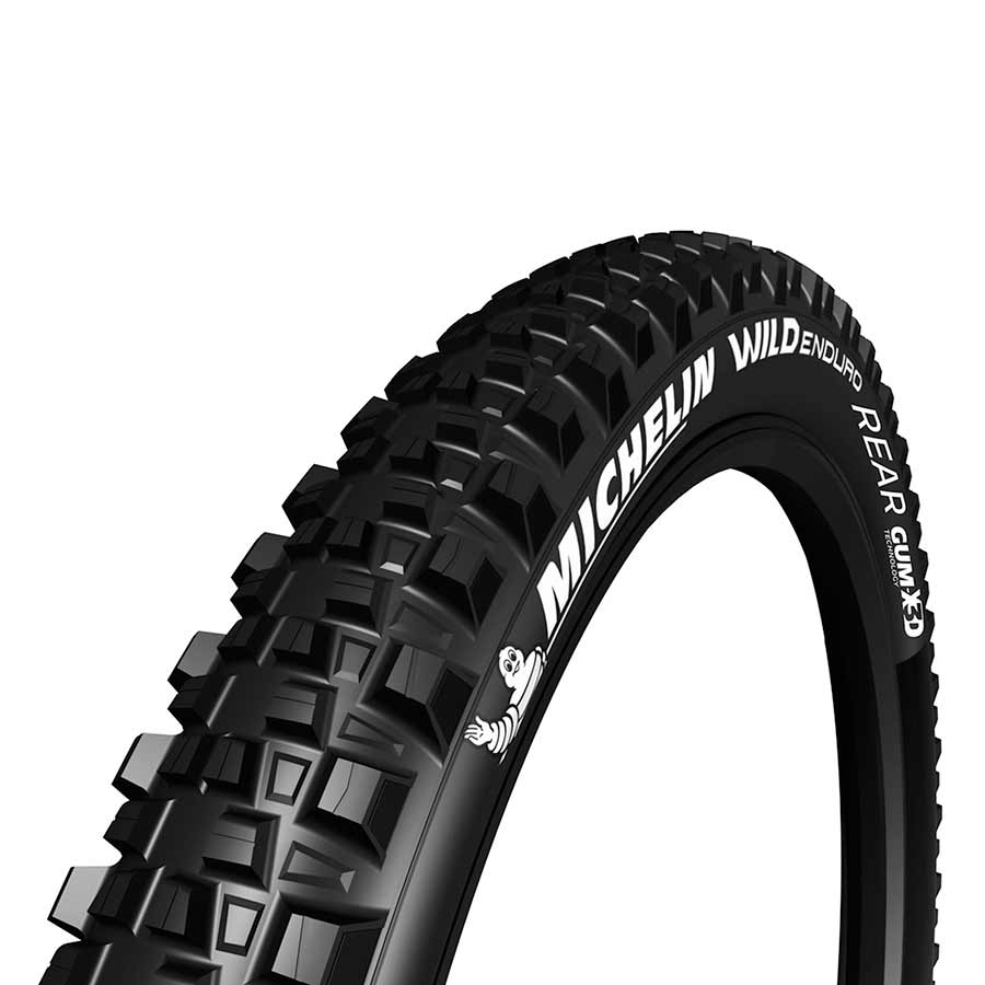 Michelin, Wild Enduro Rear, Tire, 27.5''x2.40, Folding, Tubeless Ready, GUM-X, GravityShield, 60TPI, Black