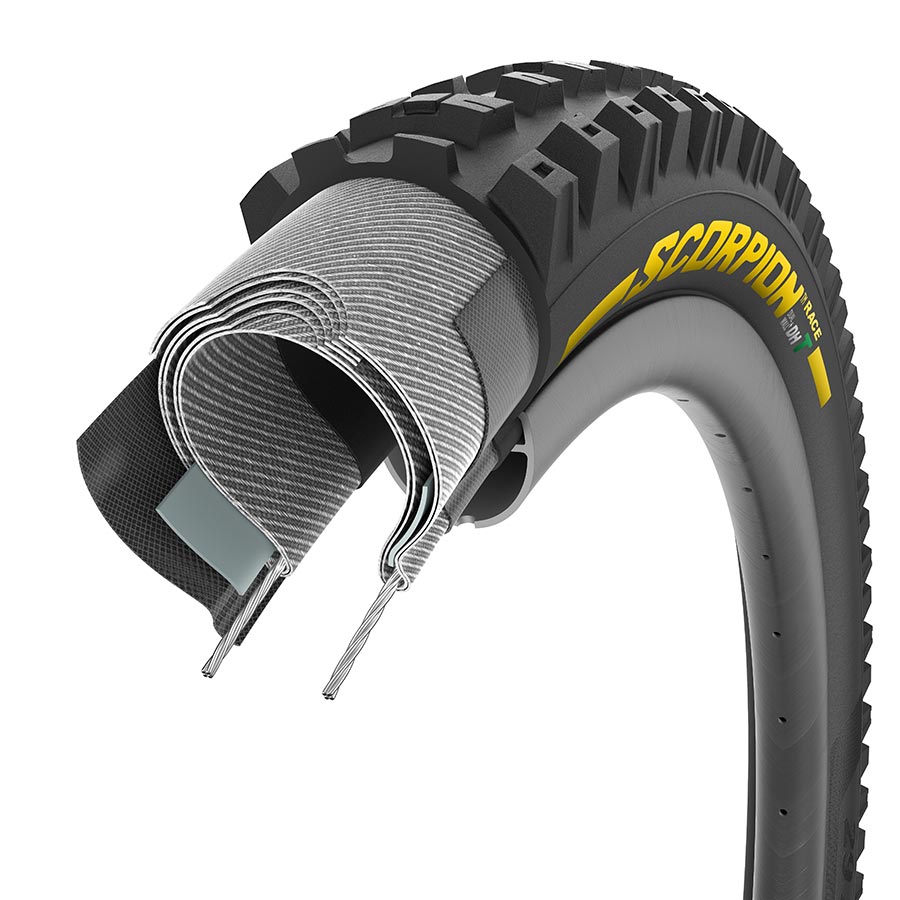 Pirelli, Scorpion Race DH T, Mountain Tire, 29''x2.50, Folding, Tubeless Ready, SmartEVO DH, DualWALL, 60TPI, Black