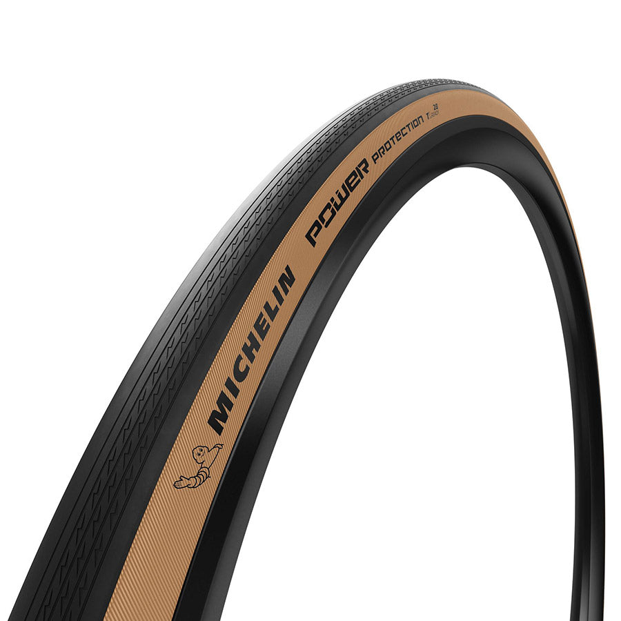 Michelin, POWER PROTECTION, Road Tire, 700x30C, Folding, Tubeless Ready, MAGI-X, 3x120, Tanwall