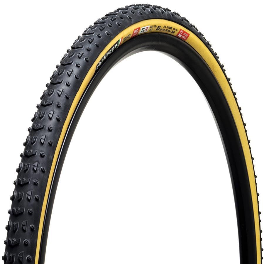 Challenge, Grifo Pro, Gravel Tire, 700x38C, Folding, Tubeless Ready, Smart, PPS, 300TPI, Tanwall