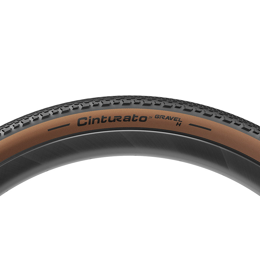 Pirelli, Cinturato Gravel H HP-Line, Gravel Tire, 700x50C, Folding, Tubeless Ready, SmartEVO GR, ProWALL Gravel, 120TPI, Tanwall