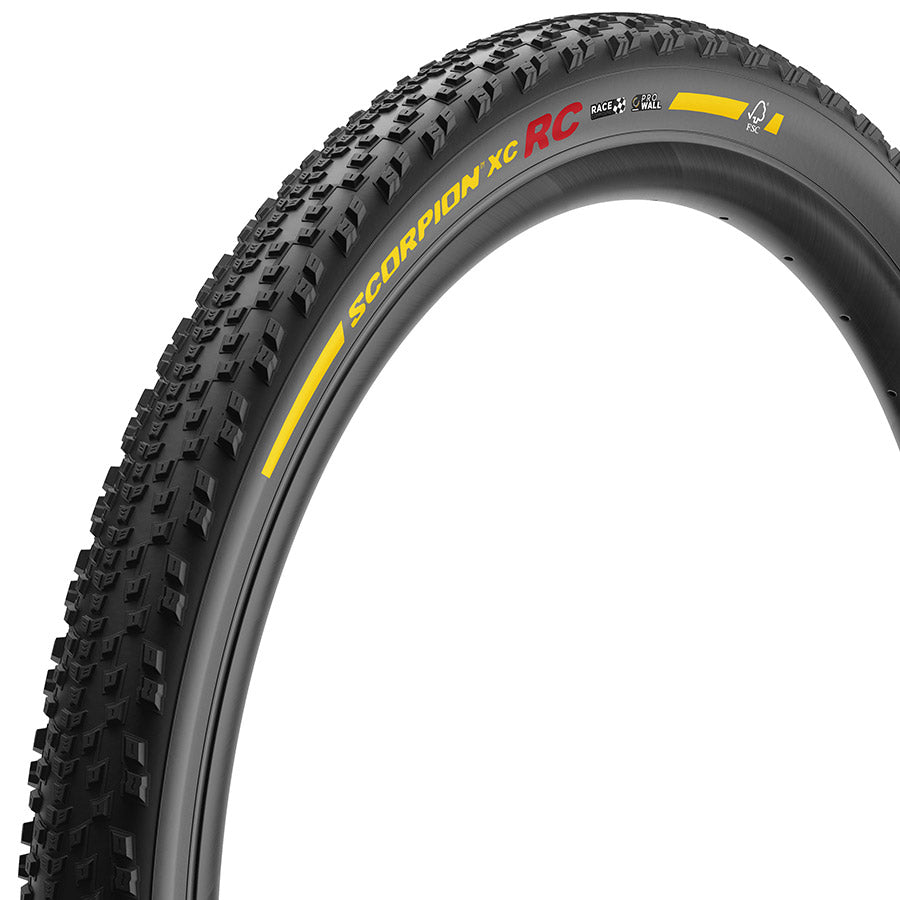 Pirelli, Scorpion Race XC RC, Mountain Tire, 29x2.4, Folding, Tubeless Ready, Race XC Compound, ProWALL, 120TPI, Black