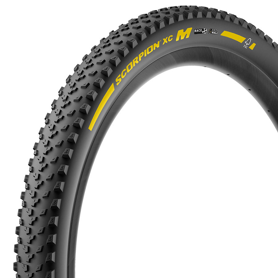 Pirelli, Scorpion Race XC M, Mountain Tire, 29x2.4, Folding, Tubeless Ready, Race XC Compound, ProWALL, 120TPI, Black