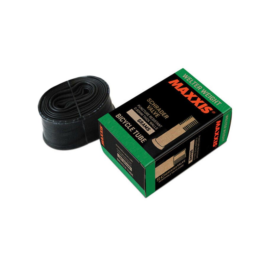 Maxxis, Welter Weight, Tube, 0.8mm, Schrader, Removable, Length: 48mm, 26'', 1.50-2.50, 165g