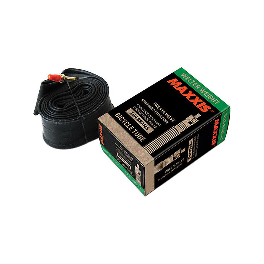 Maxxis, Welter Weight, Tube, 0.8mm, Schrader, Removable, Length: 48mm, 20'', 1.50-2.50, 125g