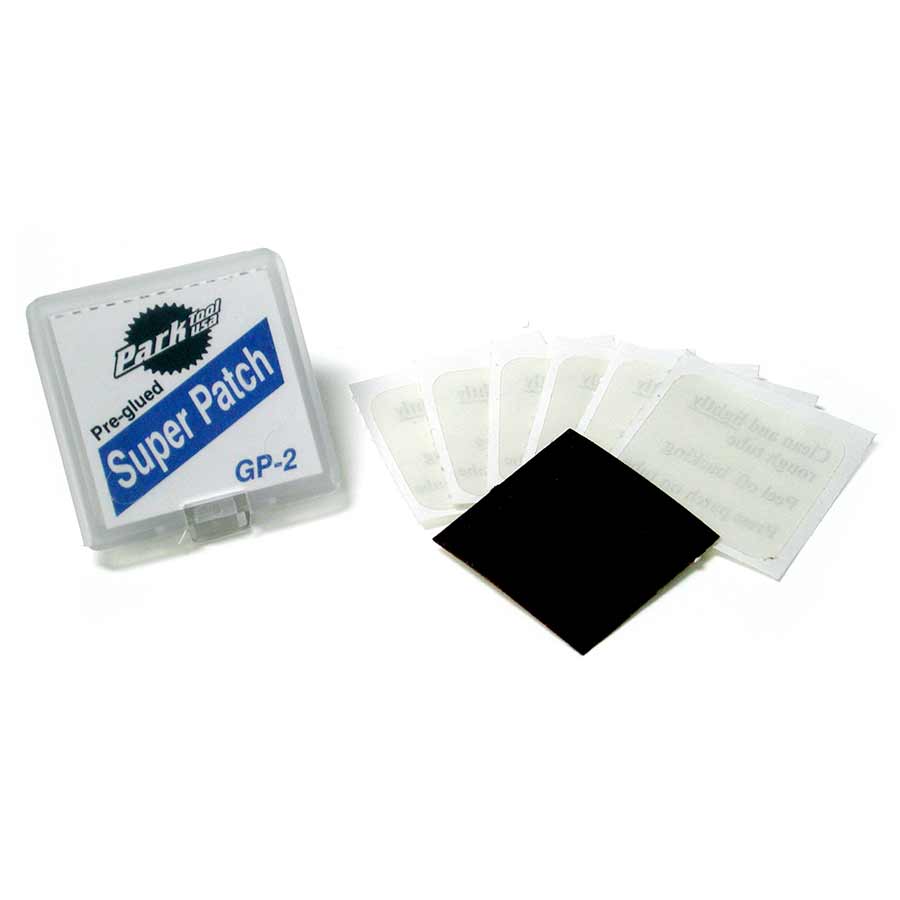 Park Tool, GP-2, Kit of 6 pre-glued patches, 1 kit on a header card