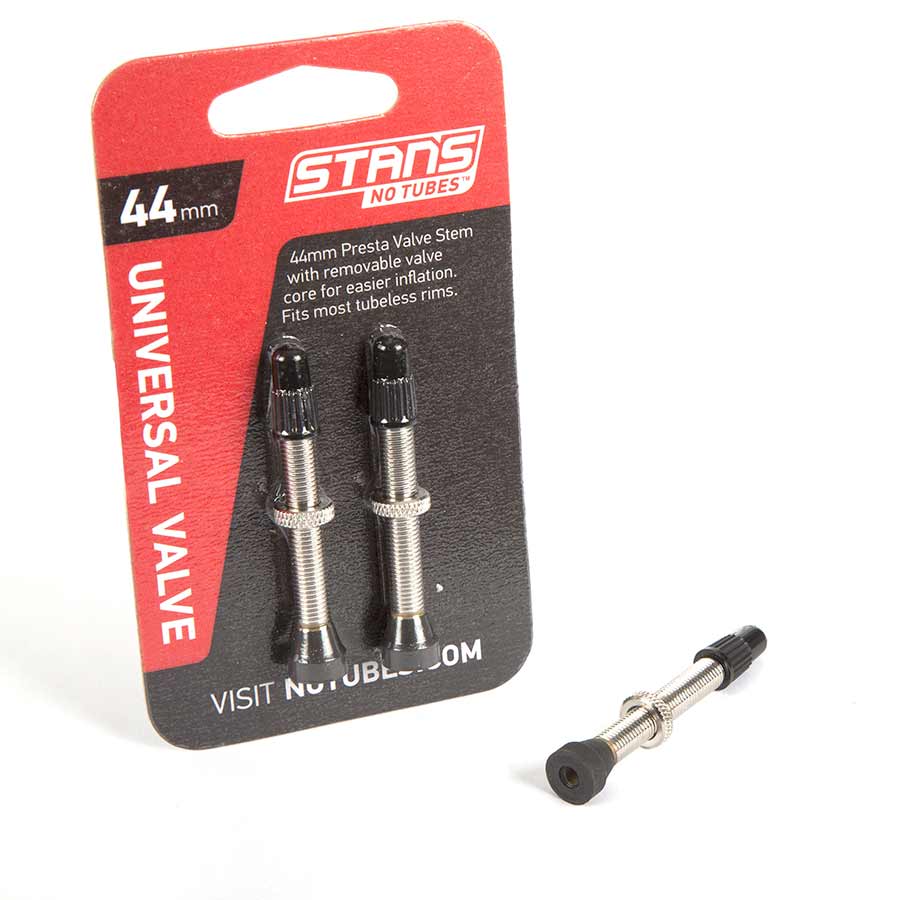 Stan's Tubeless Universal Valve Stems - Brass, Medium, 25mm, Pair