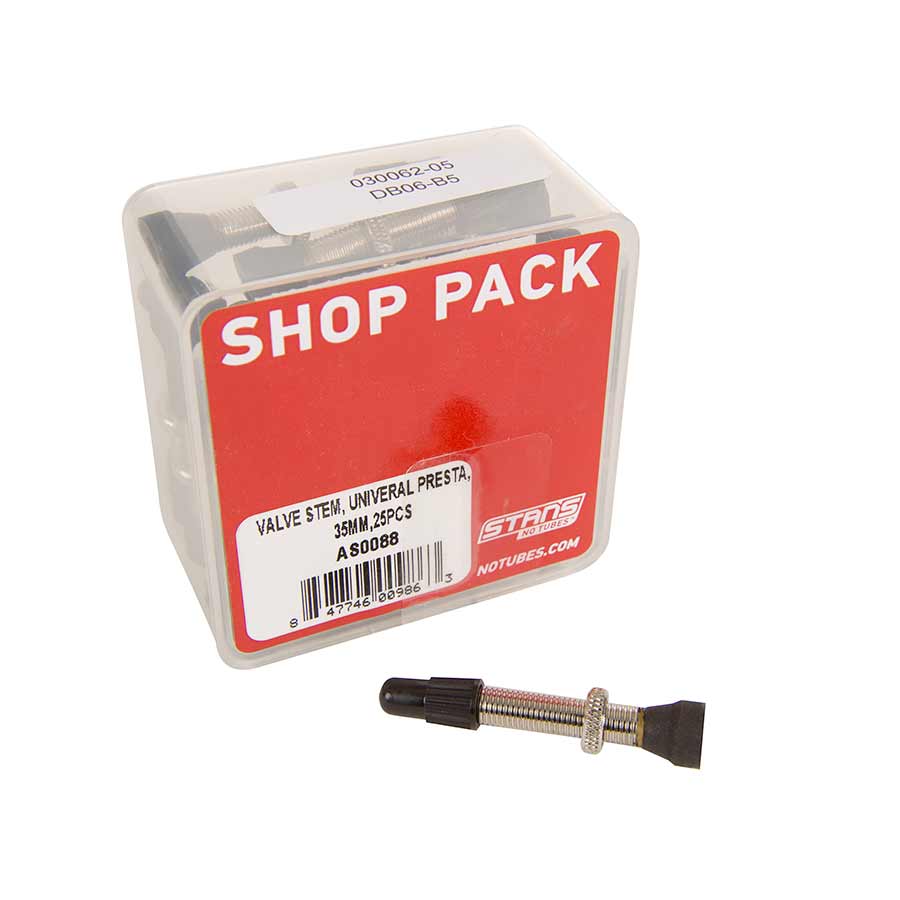 Stan's Tubeless Universal Valve Stems - Brass, 35mm, 25-pack