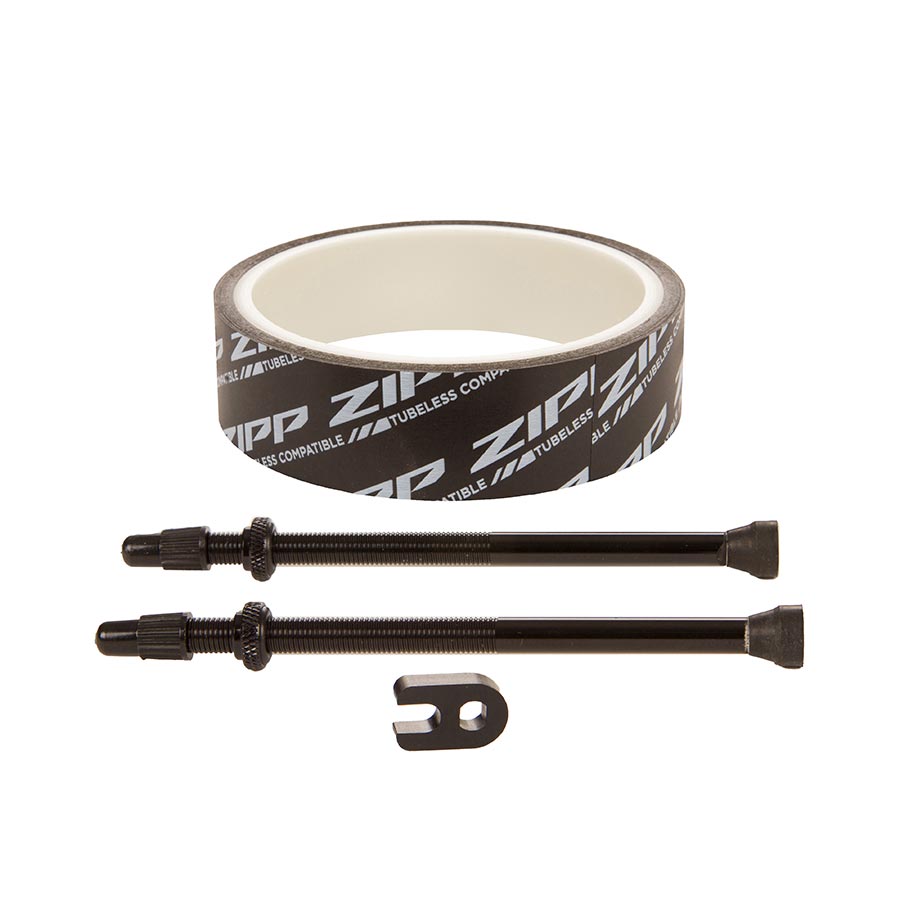 Zipp, Tubeless Kit, 26mm tape and 100mm valves, Fits 808 Firecrest