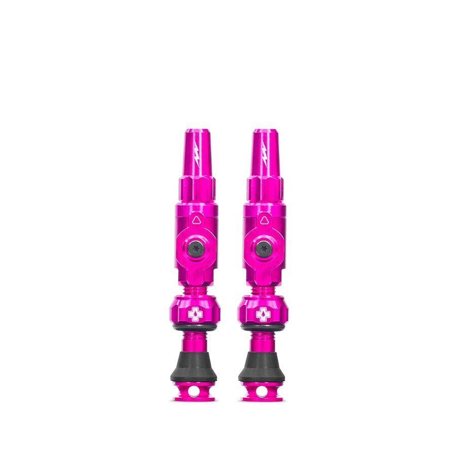 Muc-Off, Big Bore Lite Small, Tubeless Valve, Presta, 30mm, Pink, Pair