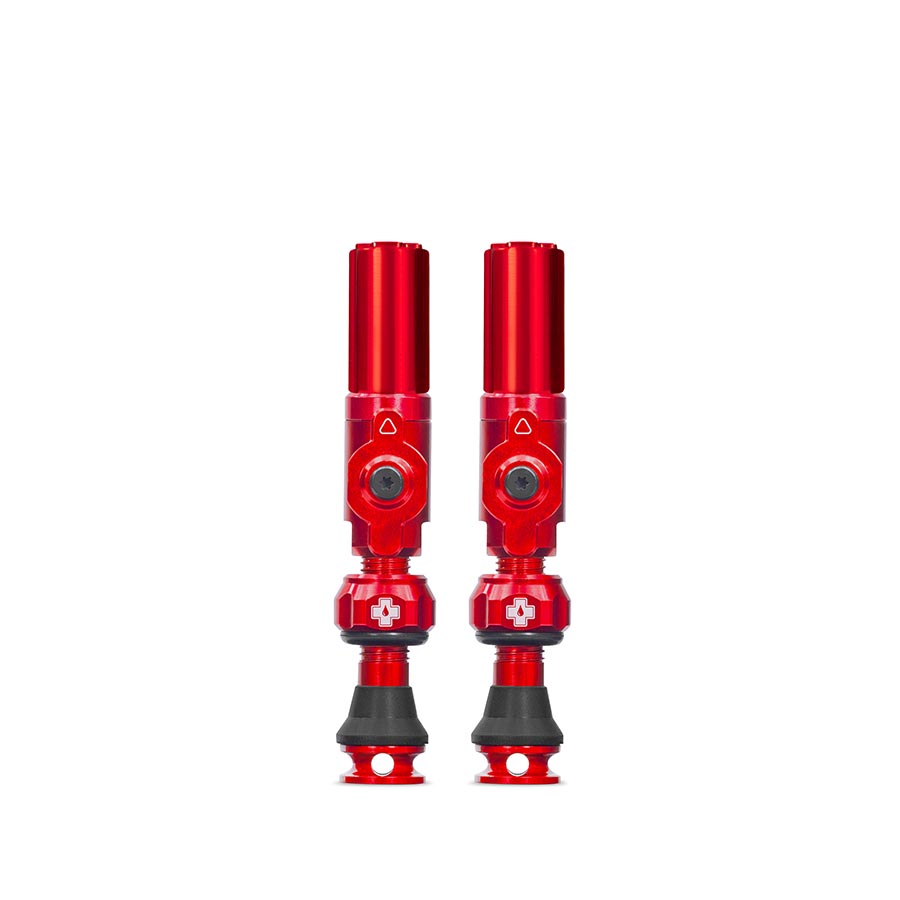 Muc-Off, Big Bore Hybrid Small, Tubeless Valve, Hybrid, 30mm, Red, Pair