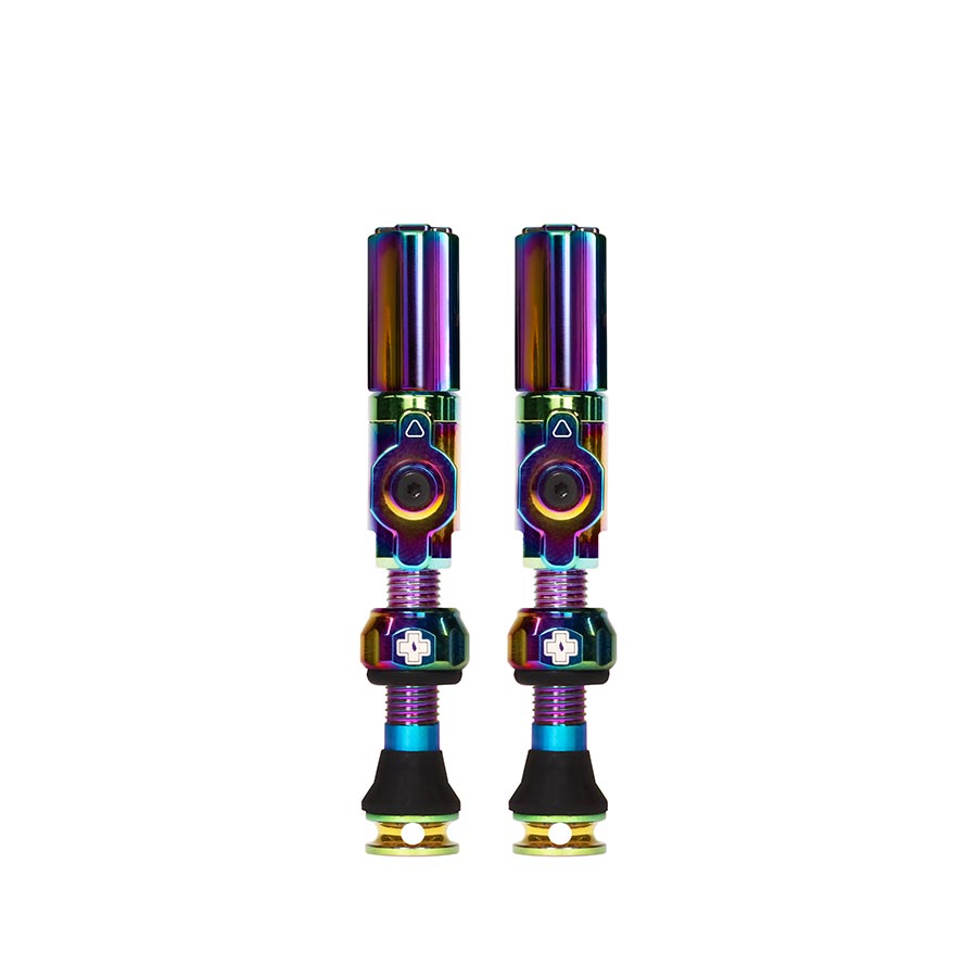 Muc-Off, Big Bore Hybrid Medium, Tubeless Valve, Hybrid, 35mm, Iridescent, Pair