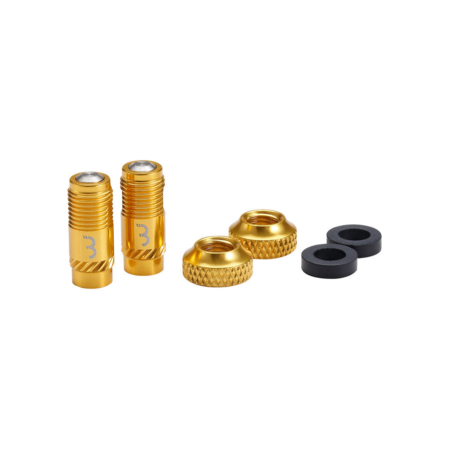 BBB Cycling, BTI-165 CoreCap, Tubeless Valve, Gold, Pair