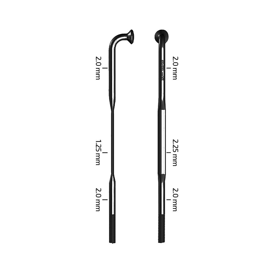 Zipp, CX-Sprint Black J-Bend TCS, Spokes, Sapim CX-Sprint, Black, Length: 238, 3pcs