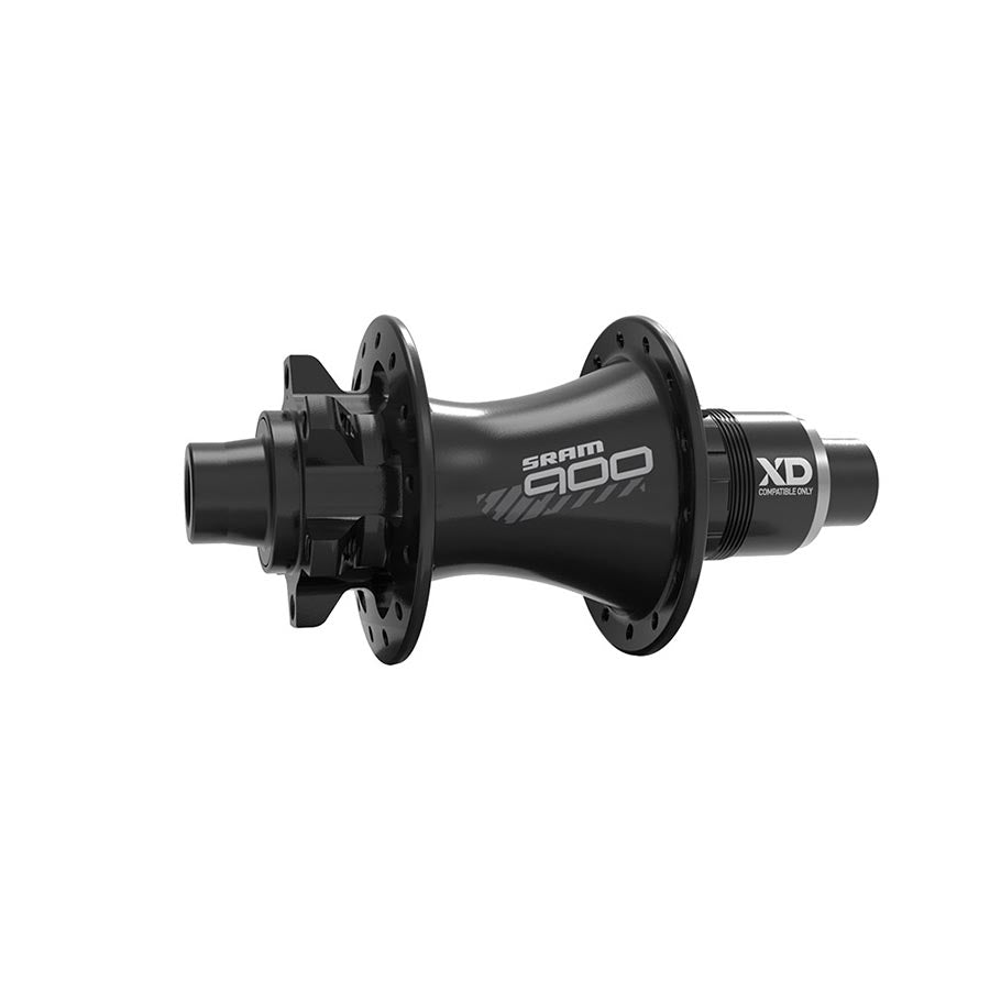 SRAM, 900 Disc, Disc Hub, Rear, 28H, 12mm TA, 148mm, Shimano HG, Black