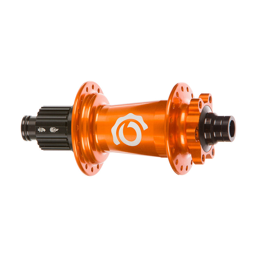 Industry Nine, Hydra Classic DH150/157 6B, Disc Hub, Rear, 32H, 12mm TA, 157mm, Shimano Micro Spline, Orange