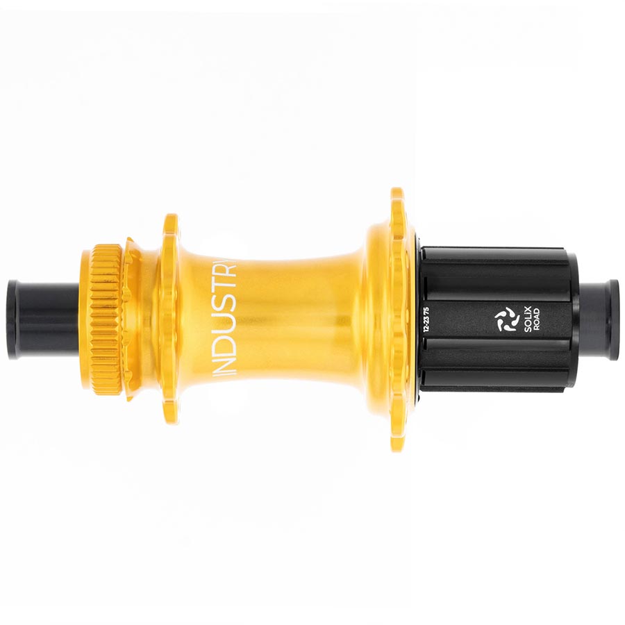 Industry Nine, Solix G Classic Rear HG11, Disc Hub, Rear, 28H, 12mm TA, 142mm, Shimano HG 11, Gold