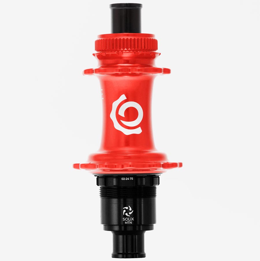 Industry Nine, Solix M Classic Rear XD, Disc Hub, Rear, 24H, 12mm TA, 148mm, SRAM XD, Red