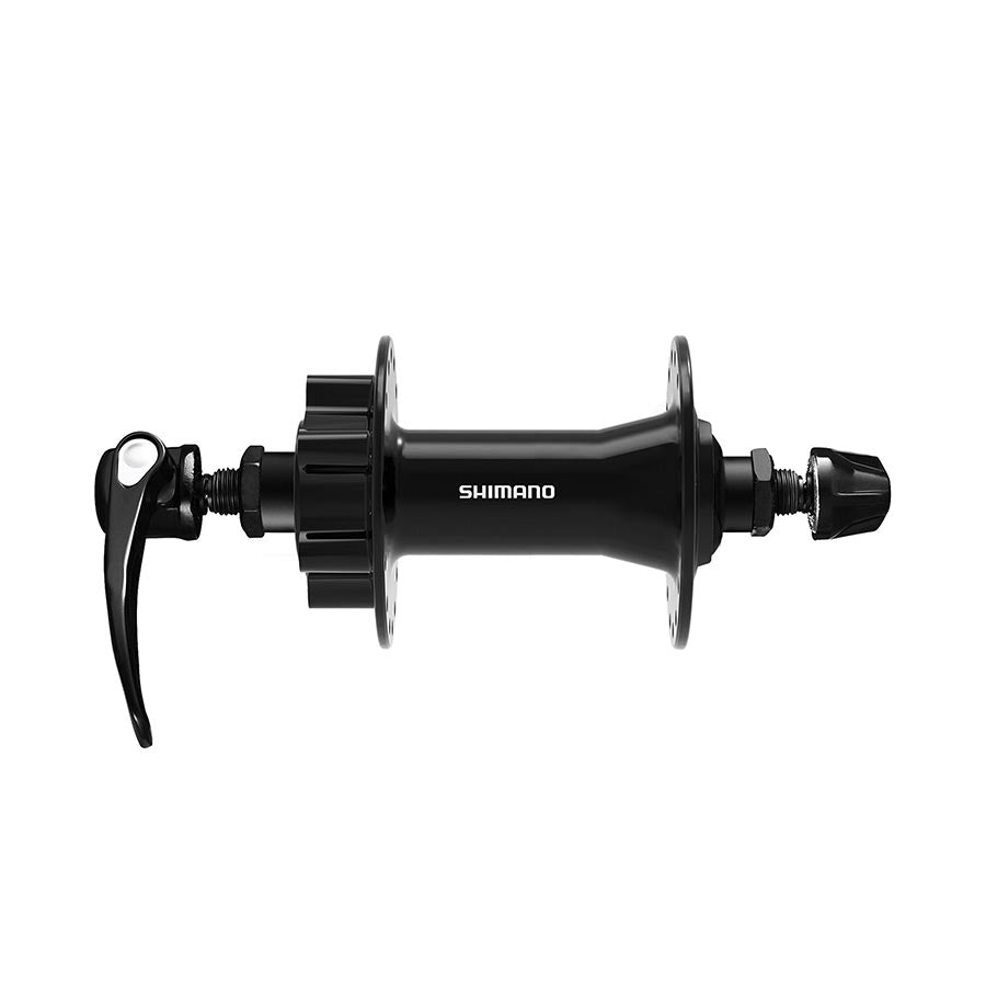 Shimano, HB-QB400, Disc Hub, Front, 36H, 6-bolt, QR, 100mm, Black, EHBQB400AAL