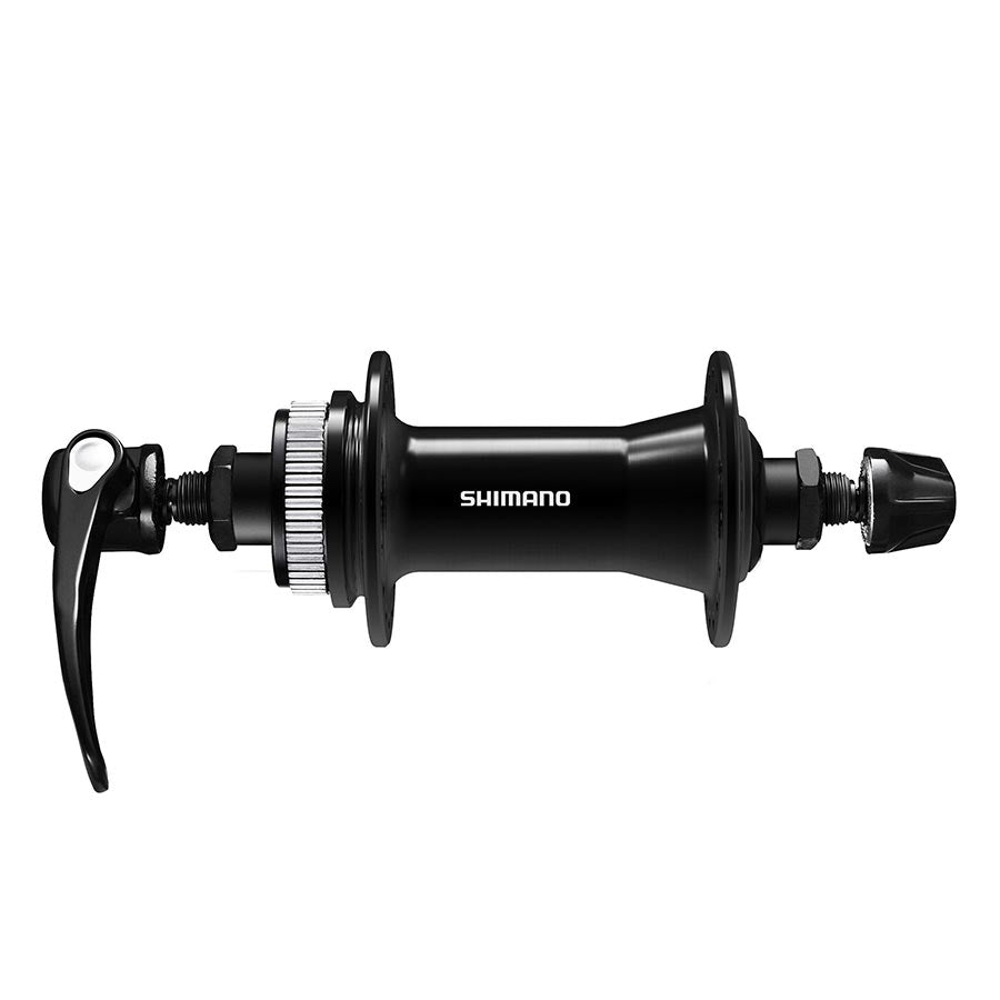 Shimano, HB-QC400, Disc Hub, Front, 36H, Center Lock, QR, 100mm, Black, EHBQC400AALP