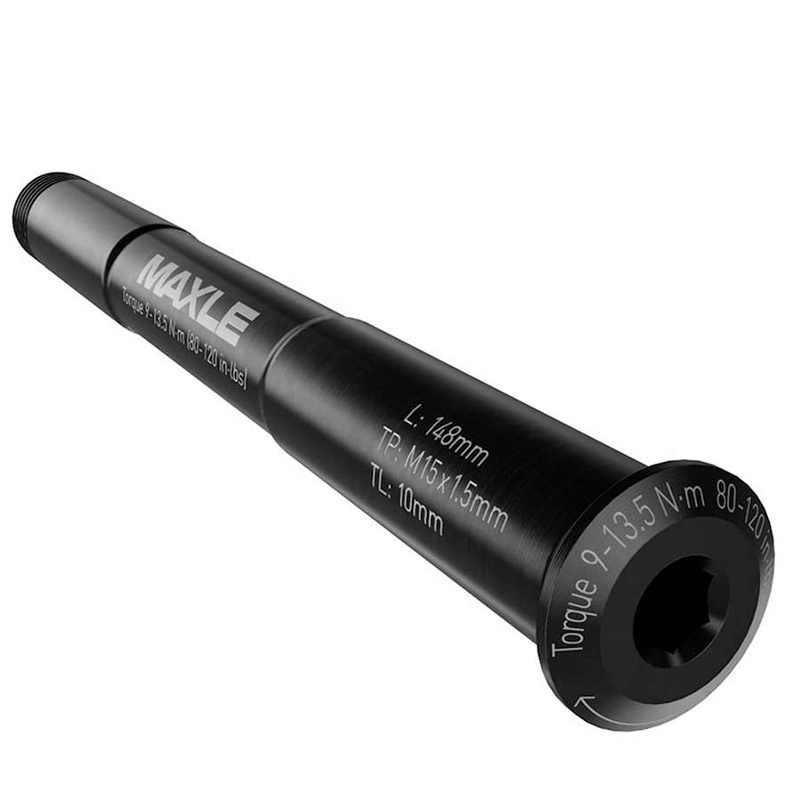 RockShox, MAXLE STEALTH, Thru Axle, Front, 12x100mm TA, Length: 118.5mm, Thread Length: 9mm, Thread Pitch: M12x1.50, Road Forks