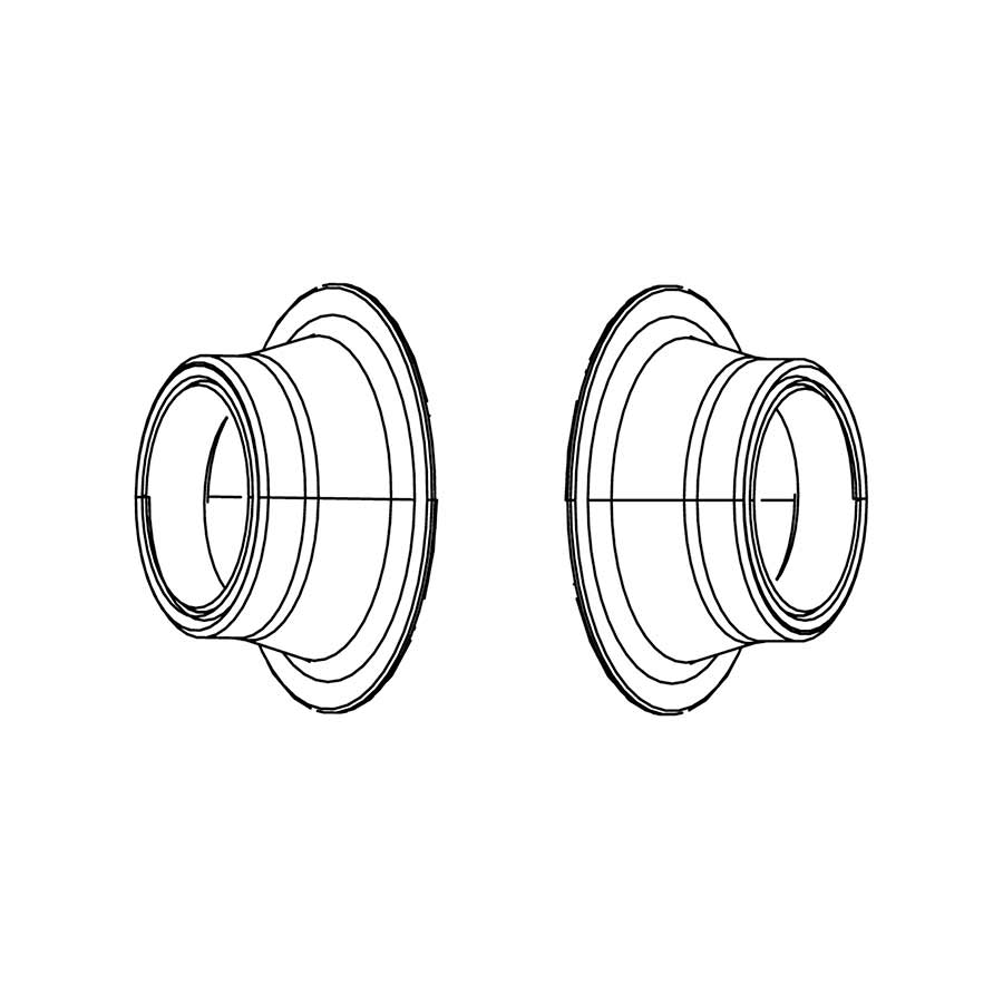 Zipp, 77/177 Conversion Caps, 77 Disc Front 100/15mm TA