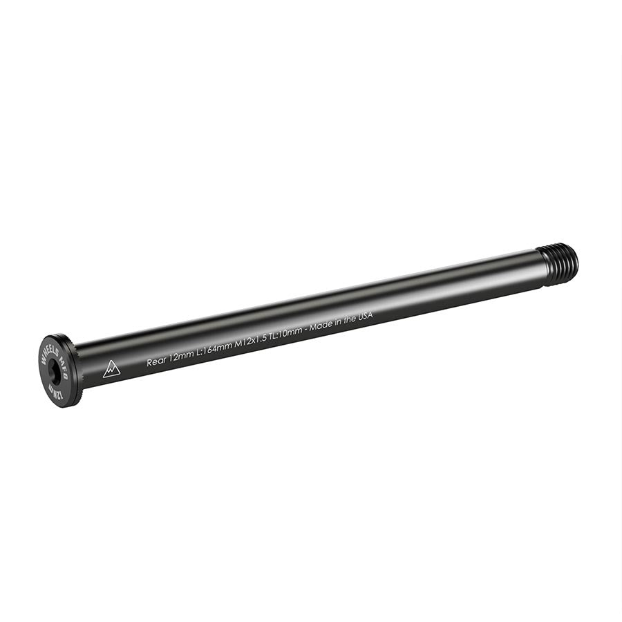 Wheels Manufacturing, Rear 12mm Thru Axle, Thru Axle, Rear, Length: 164mm, Thread Length: 10mm, Thread Pitch: M12x1.50