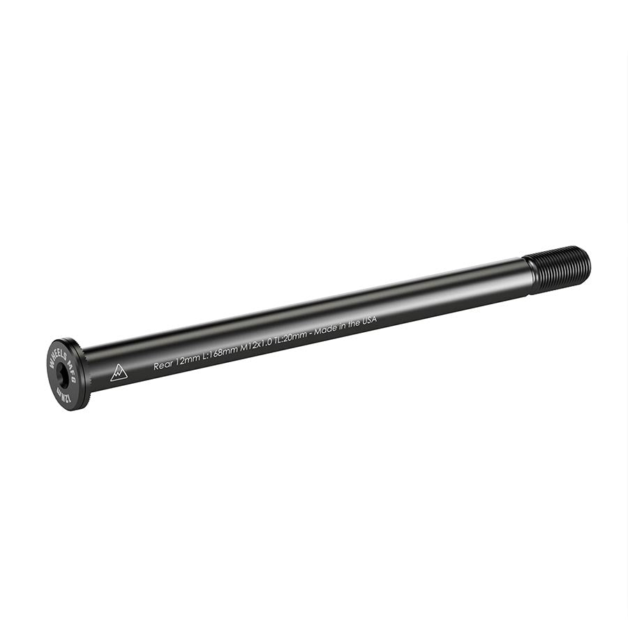 Wheels Manufacturing, Rear 12mm Thru Axle, Thru Axle, Rear, Length: 172mm, Thread Length: 18mm, Thread Pitch: M12x1.00