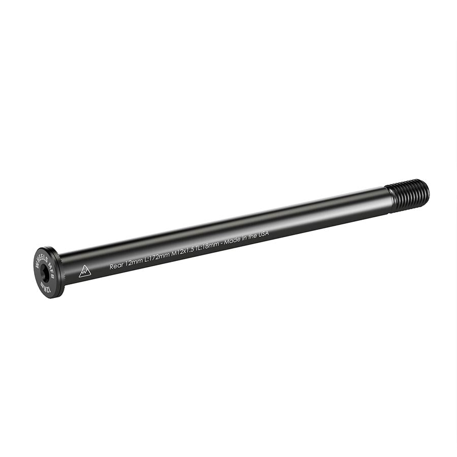 Wheels Manufacturing, Rear 12mm Thru Axle, Thru Axle, Rear, Length: 172mm, Thread Length: 18mm, Thread Pitch: M12x1.50