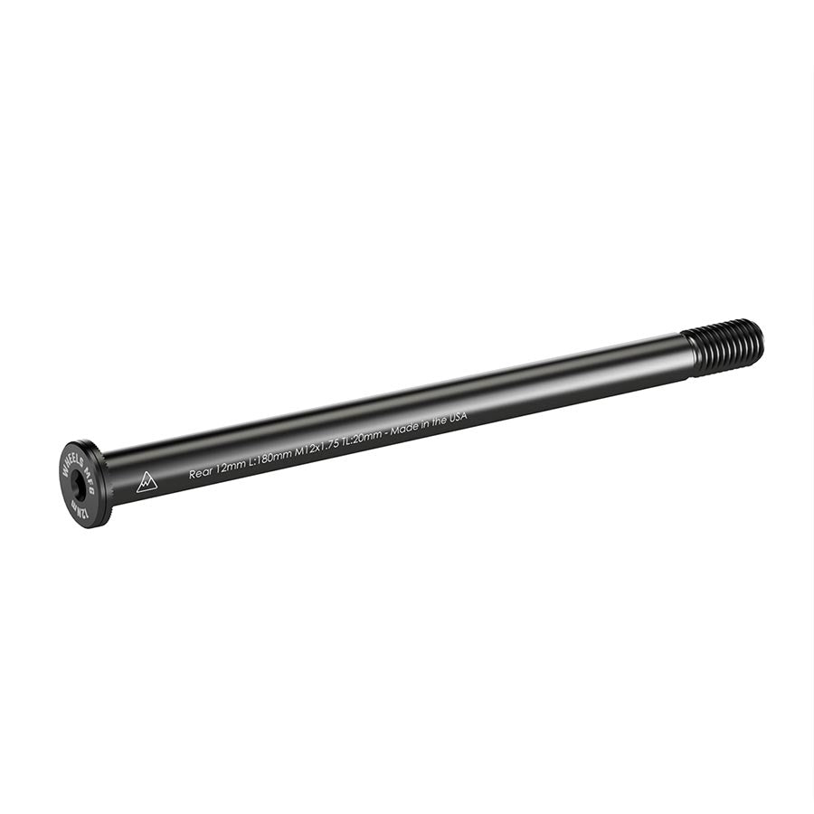 Wheels Manufacturing, Rear 12mm Thru Axle, Thru Axle, Rear, Length: 180mm, Thread Length: 20mm, Thread Pitch: M12x1.75