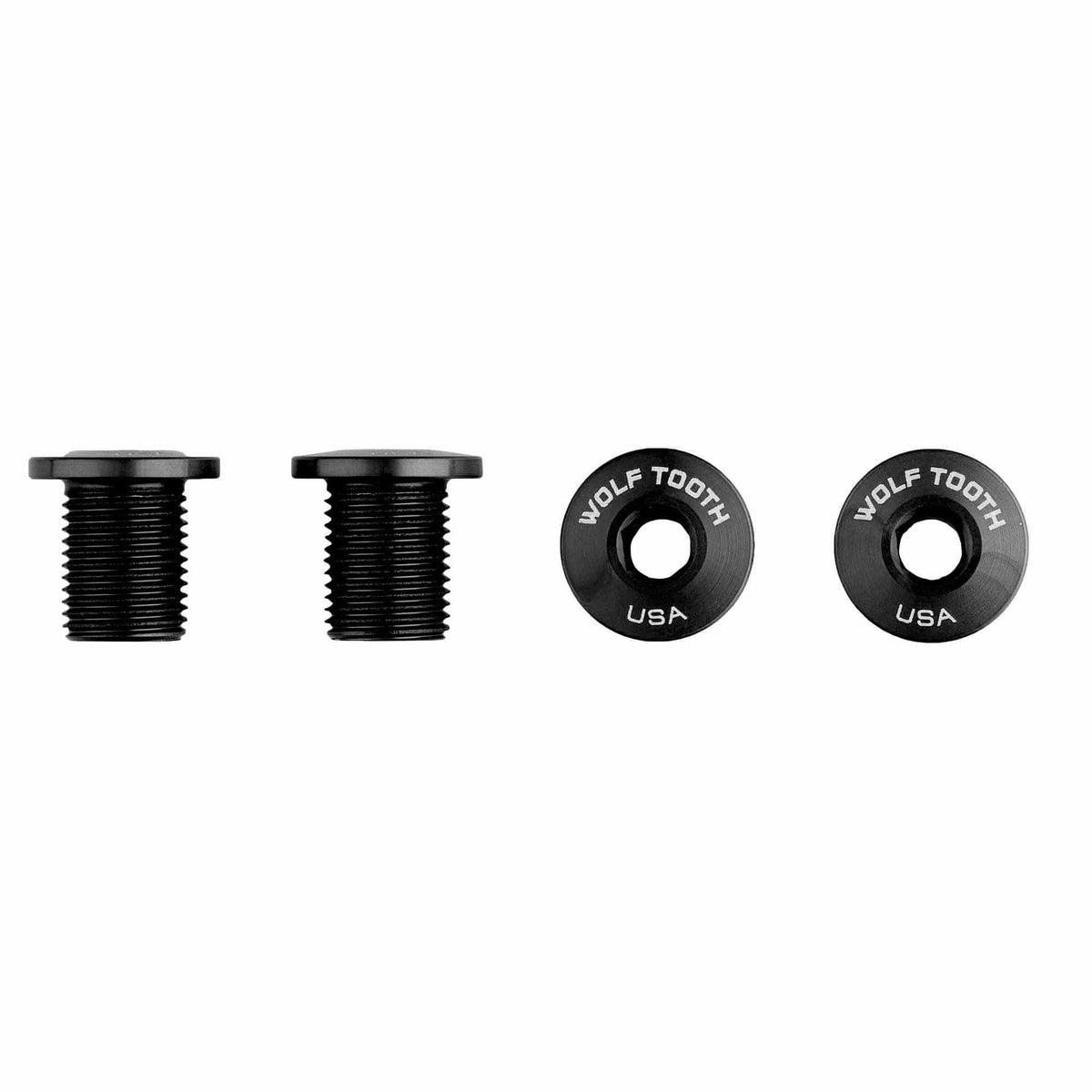 SET OF 4 CHAINRING BOLTS FOR 104 X 30T 10MM BLK