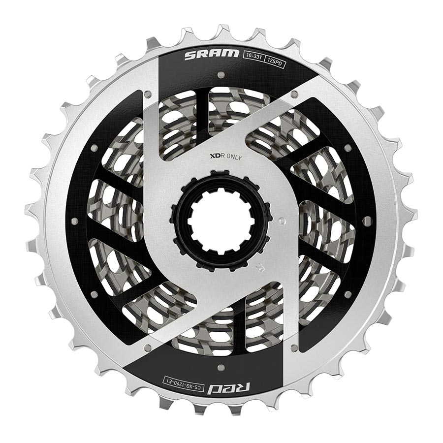 SRAM, XG-1290 E1, Cassette, Silver, Speed: 12, 10-33T, XD-R