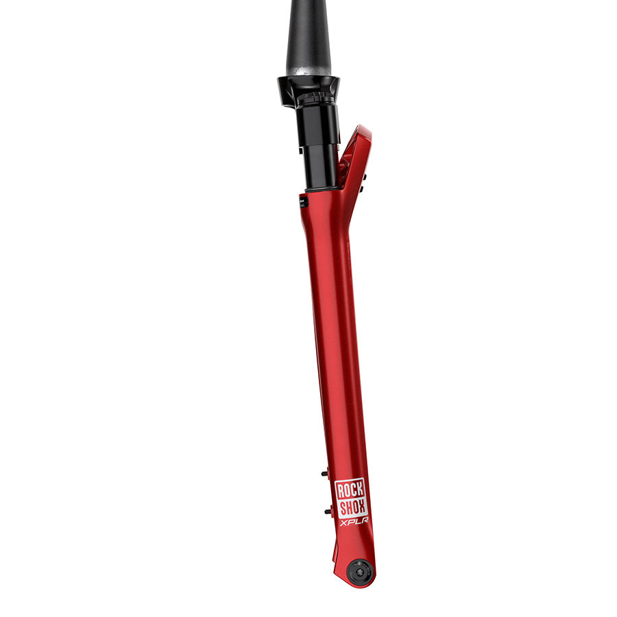 RockShox, Rudy Ultimate XPLR A2, Suspension Fork, 700C, Solo Air, 40mm, 1-1/8''-1.5'', 12x100mm TA, Rake: 51mm, Red
