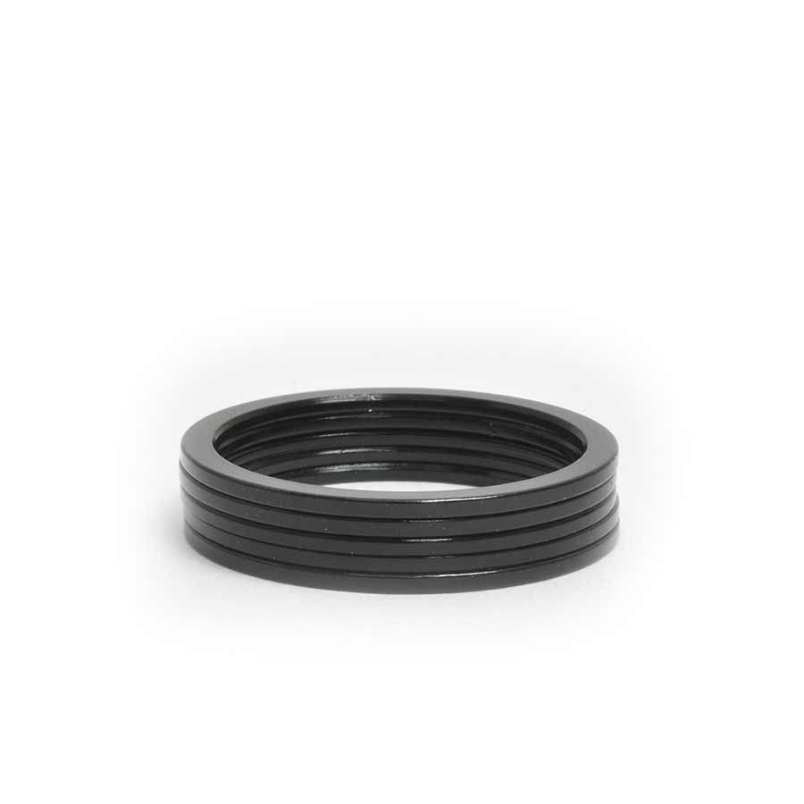 Wheels Manufacturing, Headset Spacer, 1-1/8'', Height: 1.5mm, Aluminum, Black, 5pcs