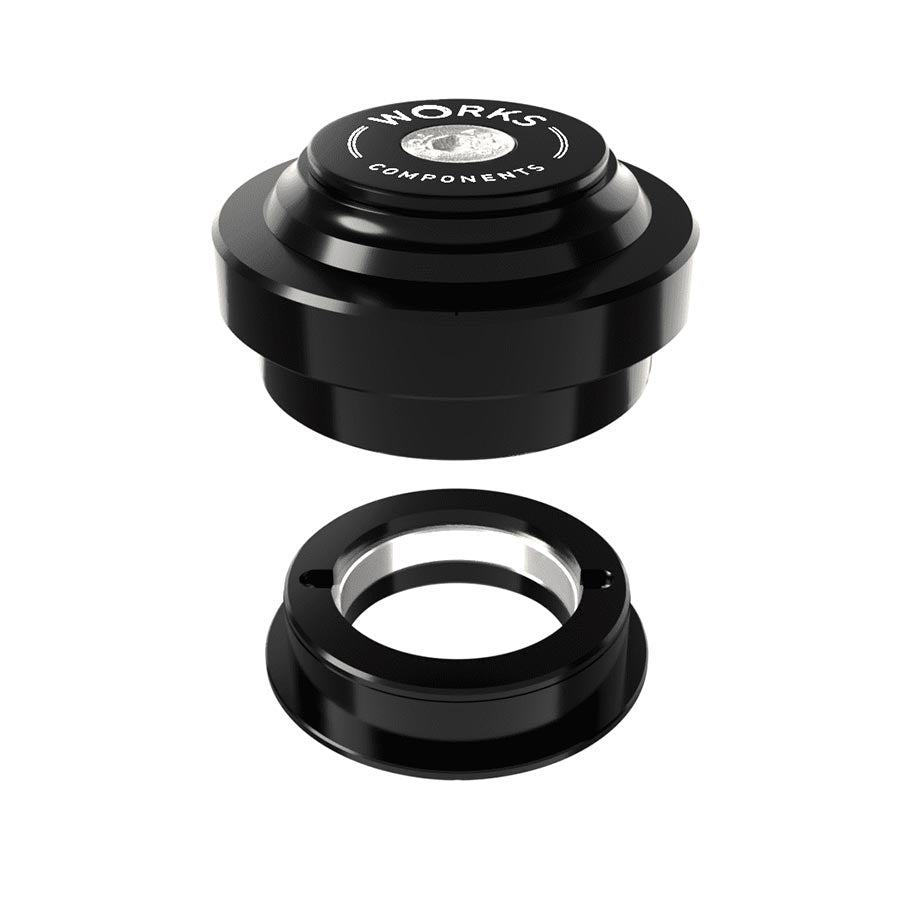 Works Components, 1.5 EC44-ZS44 Angleset-1 1/8'', Angle Headset, 1.5°, 110-119mm, EC44/28.6 | ZS44/30, ZS, External threadless, Complete, Black