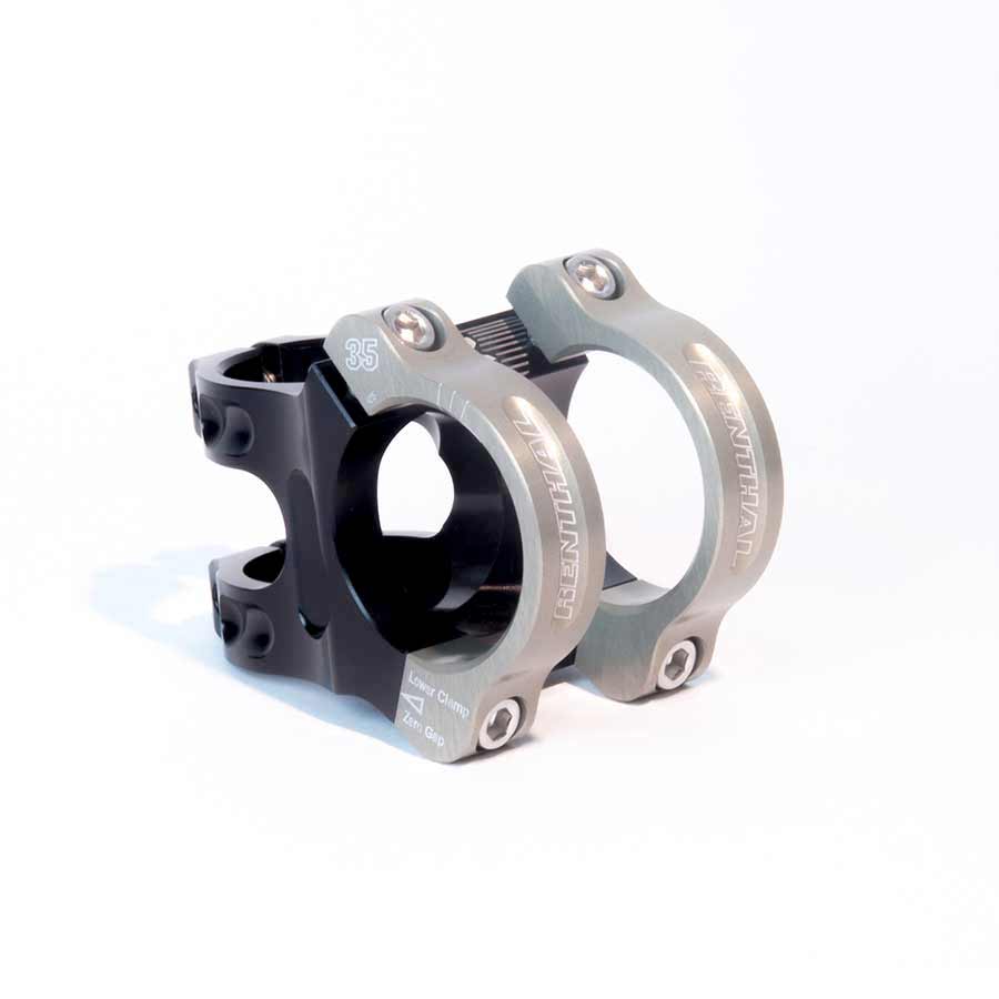 Renthal, Apex 35, Stem, Clamp: 35mm, L: 40mm, Steerer: 28.6mm, ±6°, Black/Gold