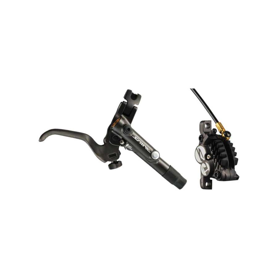 Shimano, Saint BL/BR-M820, MTB Hydraulic Disc Brake, Front, Post mount, Disc: Not included, 312g, Black, Kit