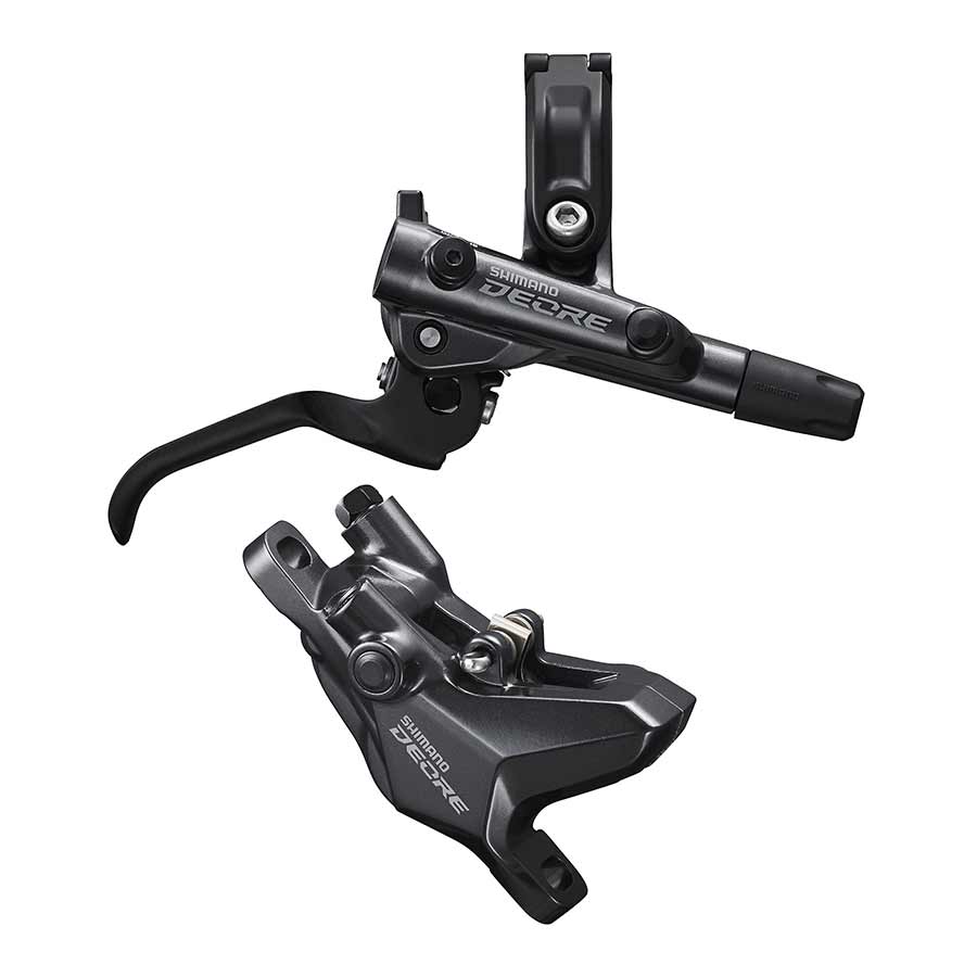 Shimano, Deore BL-M6100 / BR-M6100, MTB Hydraulic Disc Brake, Rear, Post mount, Disc: Not included, Black