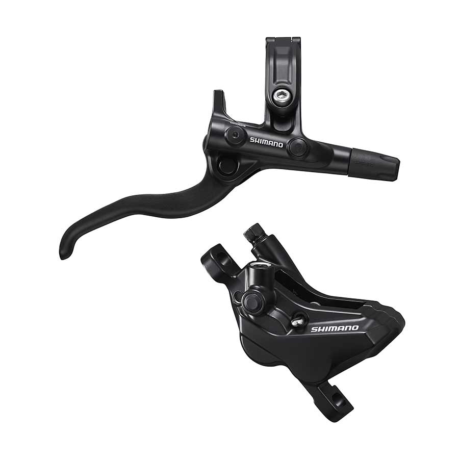 DISC BRAKE ASSEMBLED SET/J-kit, BL-M4100(R), BR-MT420(R), BLACK, W/O ADAPTER, METAL PAD (W/O FIN), 1700MM HOSE (SM-BH90-SS BLACK), W/CONNECTER INSERT