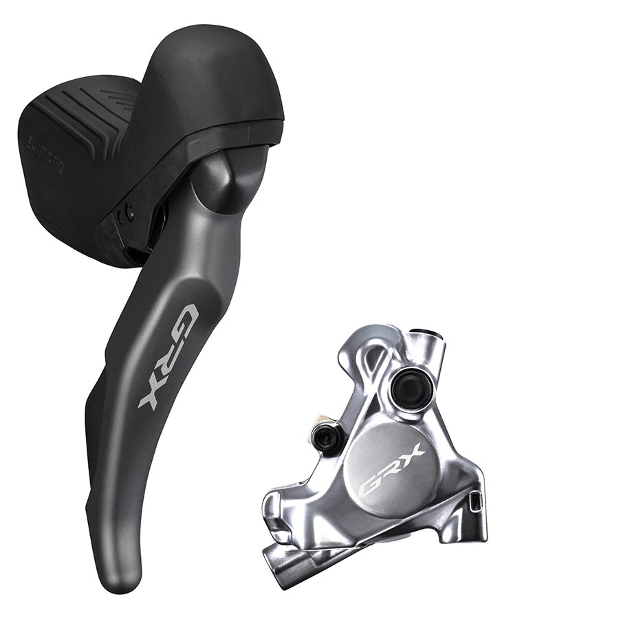 Shimano, GRX ST-RX820/ BR-RX820, Road Hydraulic Disc Brake, Rear, Flat mount, 140 or 160mm (not included)