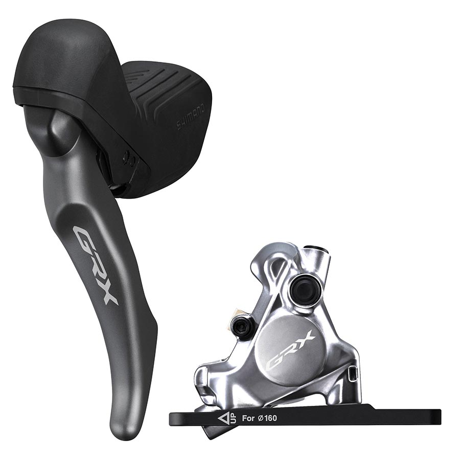 Shimano, GRX BL-RX820/ BR-RX820, Road Hydraulic Disc Brake, Front, Flat mount, 140 or 160mm (not included)