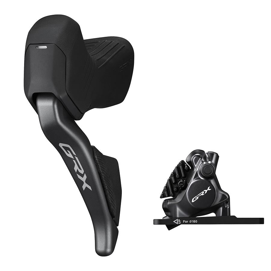 DISC BRAKE ASSEMBLED SET/J-kit DIRECT, GRX, ST-RX825 (L), BR-RX820 (F), FOR 160MM ROTOR, RESIN PAD (W/FIN), W/CONNECTER INSERT, 1000MM (SM-BH90 BLACK)