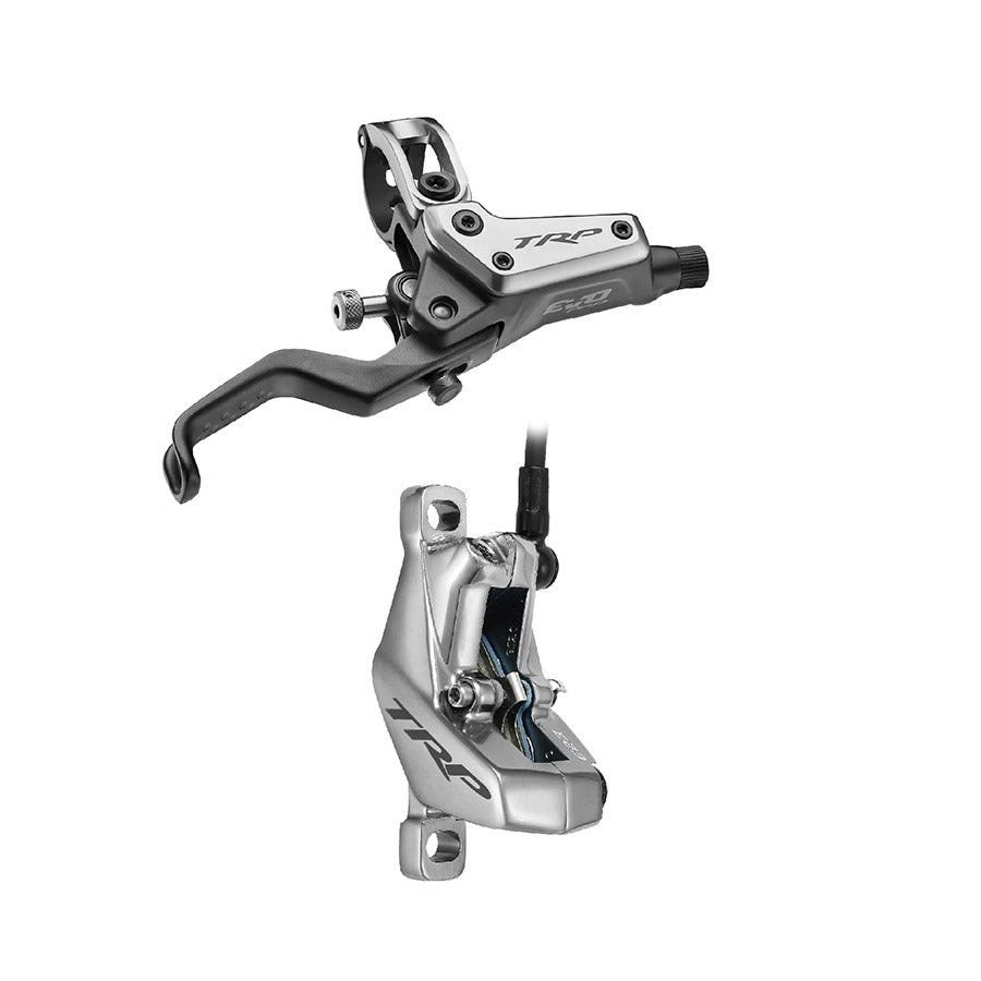 TRP, EVO PRO, MTB Hydraulic Disc Brake, Left, Post mount, Disc: Not included, Grey