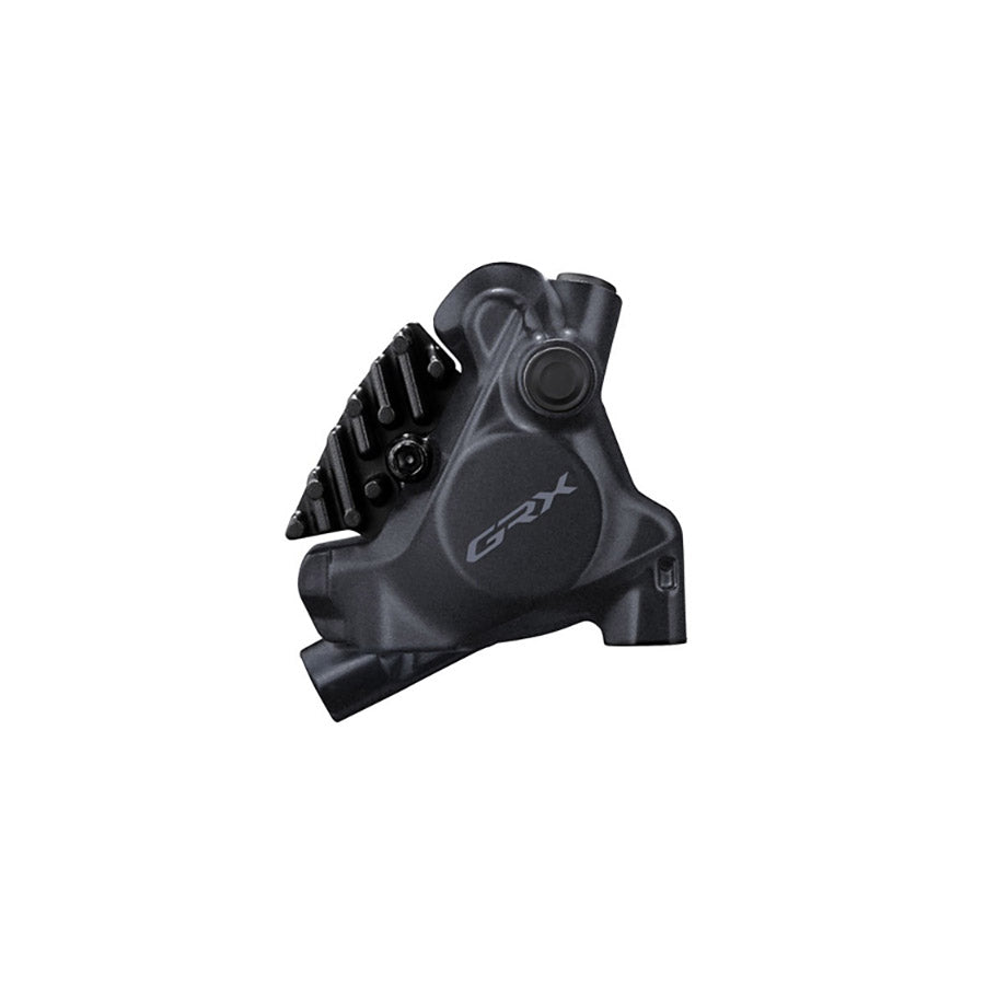 HYDRAULIC DISC BRAKE, BR-RX410, GRX, REAR, FLAT MOUNT, W/FIXING BOLT FOR MOUNT THICKNESS 25MM, W/O ADAPTER, W/L05A RESIN PAD (W/FIN)