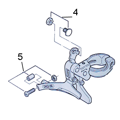SHIMANO - BOLT & NUTS - (5) ROLLER & FIXING SCREW