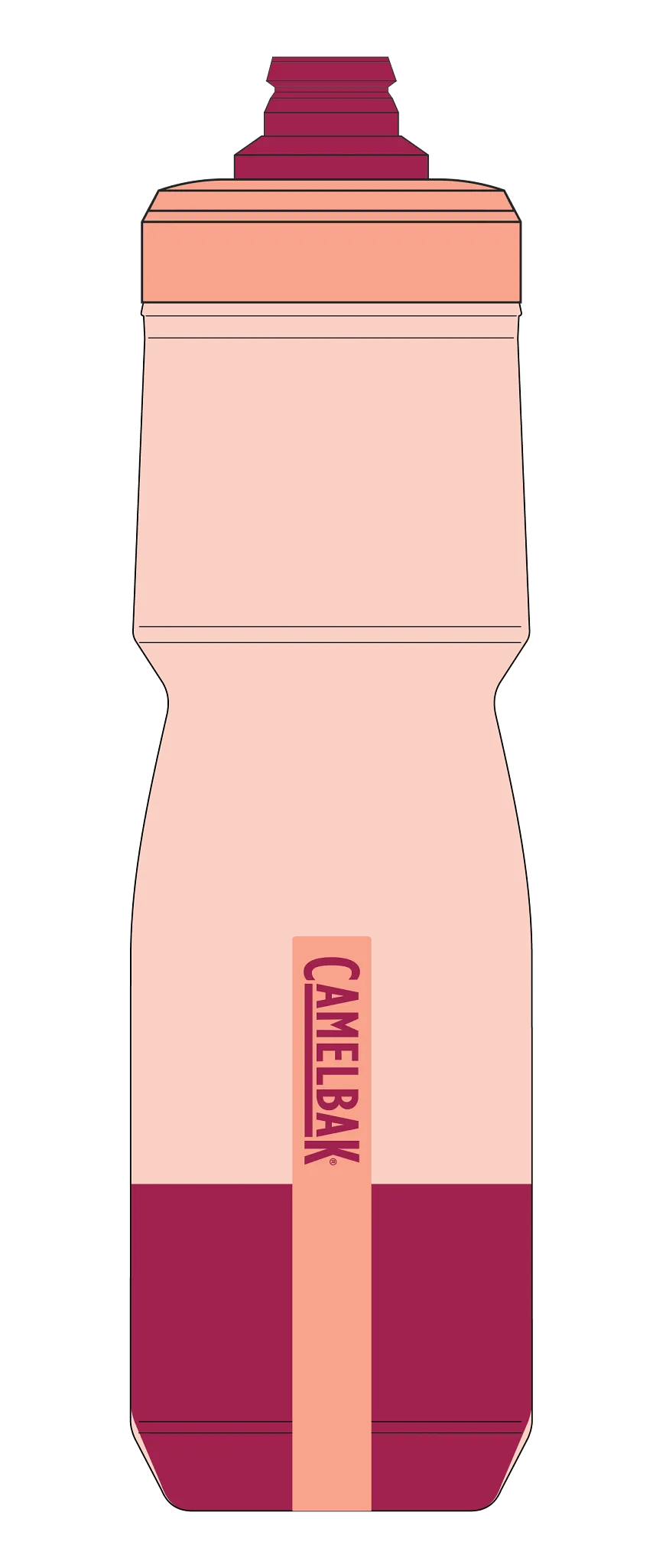 PODIUM CHILL 24OZ MERCURY BLUSH