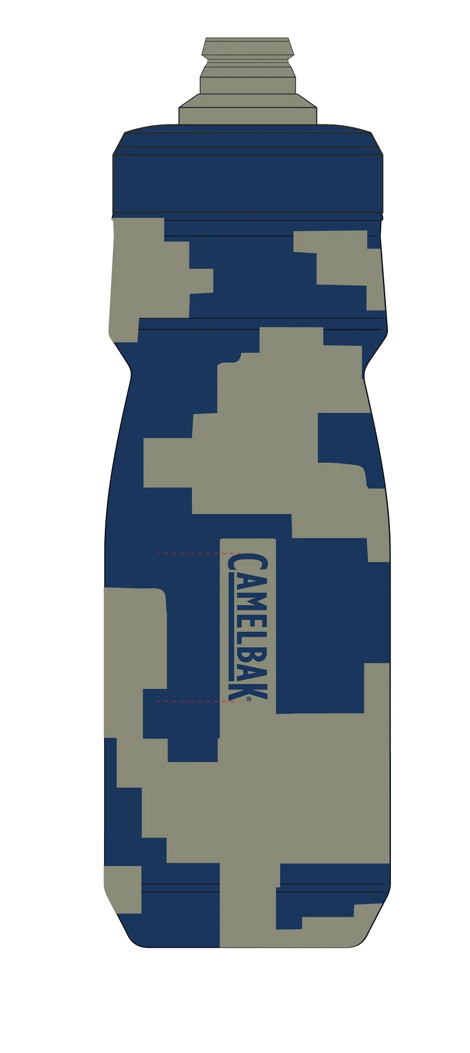 PODIUM DIRT SERIES CHILL 21OZ DEEP SEA DIGI CAMO