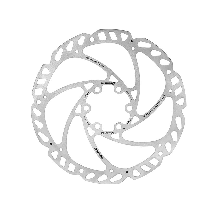 SwissStop, Catalyst One 6 Bolt, Rotor, 160mm, ISO 6B