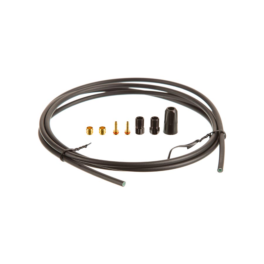 Tektro, Connecting Bolt Hose Kit, 5.0mm, 2000mm, Black, Kit